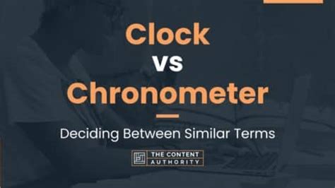 chronometer vs clock.